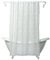 Zenna Home ZPC Zenith Products Doublure de Rideau de Douche India Ink Morocco Peva Blanc