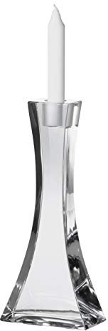 Majestic Gifts Candelabro cristalino, Cristal sin Plomo, 10 Pulgadas de Alto