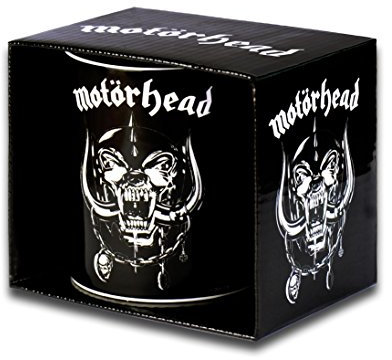 Motörhead Kaffeebecher - Motörhead Kaffeetasse - Motörhead Tasse - Motörhead Becher - In stabiler Kartonverpackung - schwarz