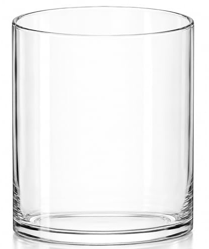 Royal Imports Flower Glass Vase Decorative Centerpiece For Home Or Wedding - Cylinder Shape, 8 Tall, 6 Opening, Clear