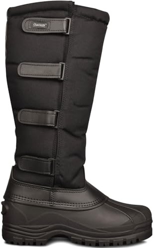 Ovation Women's Blizzard Tall Winter Boots - Durable Water-Repellent Insulated Fleece-Lined Equestrian Horse Riding Boots, Black, 7