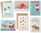KuschelICH 12er Weihnachtskarten Set - 8 Postkarten, 4 Klappkarten mit Umschlag - Grußkarten 6 unterschiedliche Weihnachtsmotive je 2 Stück (Kids)
