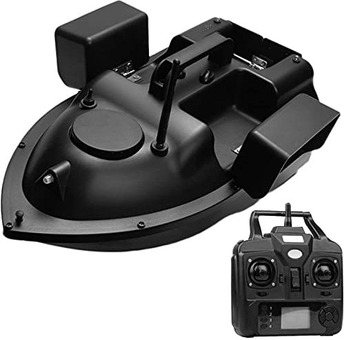 Ferngesteuertes Boot Fischköder , Fischerei Köder Boot Fernbedienung Köder Boot Karpfen Fischerei Köder Boat Fischfinder mit LED Navigator Licht,mit 12000 mAh Batterie , Köderboot, Angelköderboot, Nes