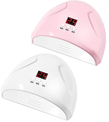 UV LED Lampe Nageltrockner Für Gelnägel, 36w Nageltrockner Mit Tragbarer Usb-ladefunktion, 30/60/90s Timing-funktion, LCD-display Für Maniküre/pediküre Nail Art Zu Hause Und Salon (Rosa)
