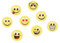 Dekoraufleger Happy Faces Smileys, 100 Stück