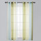 Ricemru Transparent Vorhange Farbverlauf Ösen Rosa Grün Beige Gardine Vorhänge Durchsichtig Regenbogen Ösenschals Fensterschals 2er Pack für Wohnzimmer Schlafzimmer,140x225