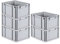 PROREGAL SparSet 5x Eurobox NextGen Grip | HxBxT 22x30x40cm | 20 Liter | Griffe geschlossen | Grau | Eurobehälter, Transportbox, Transportbehälter, Stapelbehälter