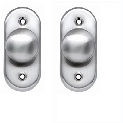 AZERODESIGN Tirador de puertas armario y de maletero, pack de dos piezas, medidas de tirador armario 135mmx30mm y maletero 82mmx30mm en acabado níquel satinado material aluminio (82mm)