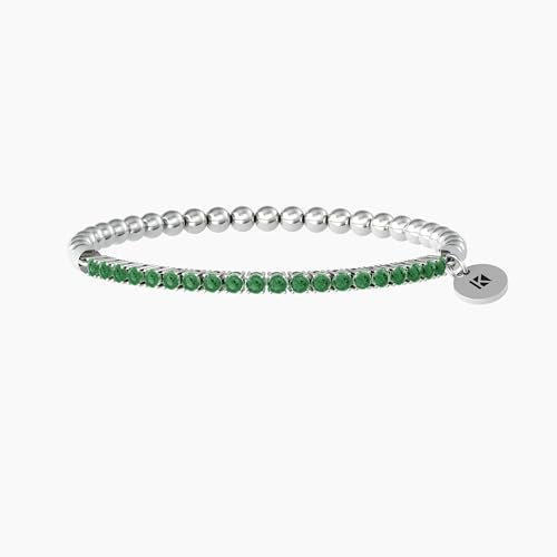 Kidult Desideri green tennis bracelet 732207 316L steel Symbols