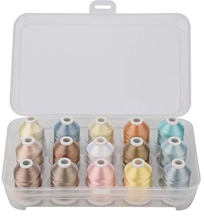 Stickgarn Simthread Pestel Serie Polyester Computer Maschinenstickerei Faden Filament 500m * 8, starke Festigkeit, Superschuh, leichtes Gewicht
