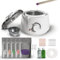 Waxing Kit, Professional Hair Removal Wax Kit, Full Body Painless Waxing Warmer, 5 Packs Wax Beads and 20 Applicator Sticks Wax Set