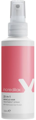 Incredilox 20-In-1 Miracle Hair Treatment Spray 125ml - Leave In Conditioner, Heat Protection, Detangling & Frizz Control for Damaged Hair