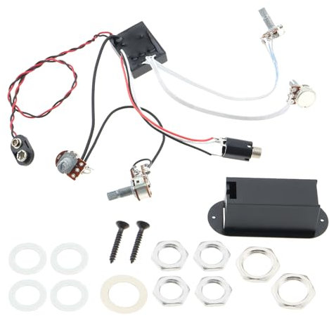The Lord of the Tools 2 Bandes Guitare Basse Micro Actif Guitare Électrique Préampli Circuit Guitare Basse Égaliseur Actif Préampli Guitare Électrique Basse Micro Accessoires