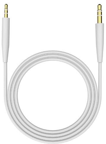 Cable de audio de repuesto compatible con auriculares Bose 700 QuietComfort QC45 QC35II QC35 QC25 con cancelación de ruido, SoundTrue Soundlink On-Ear 2 OE2 OE2i Cable auxiliar (sin micrófono)