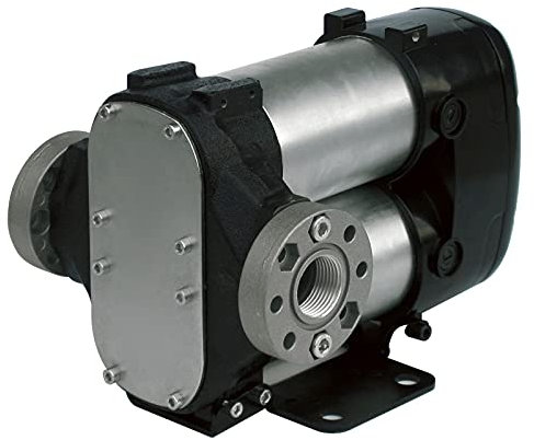 PIUSI Pompa Travaso Gasolio di Lunga Durata a 24V - 500 watt, Portata 85 litri/minuto, Ciclo Lavoro 30 min, Connessioni 1 BSP + Flangia | BIPUMP F00363B0A