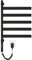Heated Towel Rail Radiator, Stainless Steel Electric Towel Rail with 180° Rotatable Bars, Timing Function, Adjustable Temperature, Electric Bathroom Towel Radiator Wall Mounted (Black)