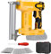 Agrafeuse sans fil compatible avec Dewalt 18 V batterie, Agrafeuse électrique sans fil 2 en 1 avec 1000 clous droits et 500 clous en U, Agrafeuse-Cloueuse Électrique Sans Fil à Batterie pour bois