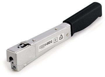 Novus Hammertacker J-032, Oberlademechanik, ergonomischer Griff, leichter Tacker für Flachdrahtklammern bis 10 mm Länge