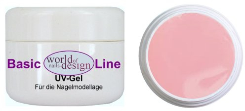 World of Nails-Design BasicLine 15ml LED/UV 1Phasen-Gel Milky Rosé dick, rosa milchig Babyboomer Look