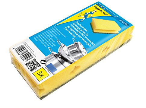 Peggy Perfect Topfreiniger 3er Pack, Extra raue Seite + Schwamm Seite, 9 x 19 x 4 cm
