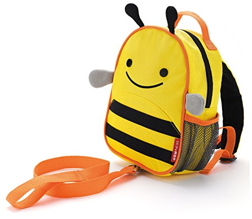 Skip Hop Zoo Rucksack, für Kinder, mit Leine, Sicherheitsleine, mehrfarbig, Biene Brooklyn