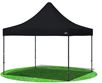 Stabilezelte Faltpavillon 3x3 Meter Premium ohne Seiten Schwarz