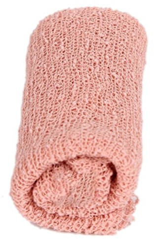 NUOLUX Neugeborenes Baby Fotografie Foto Prop Stretch Wrap Baby lange Ripple Wrap (Pink)