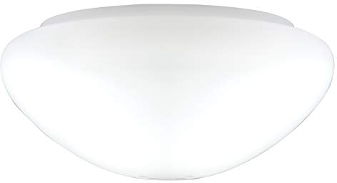 Westinghouse 8704640 Matter Pilz-Opalschirm aus weißem Glas, Westinghouse 72152 Ersatzglas für Deckenventilatoren, 25.1 x 25.1 x 11.51 cm, Weiß