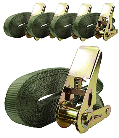 5X Profi Ratschen Spanngurt Gurt Zurrgurt Ratsche Auto 1tlg 6m 0,8t 0,8to 800 kg TÜV/GS