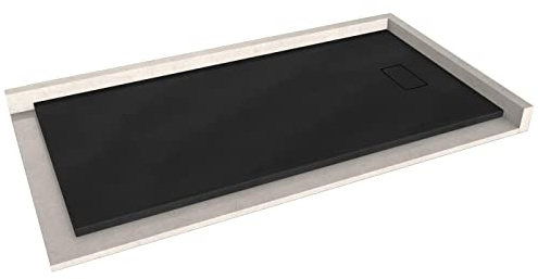 Bernstein Duschtasse 90x180 cm Schwarz matt SMC ohne Ablaufgarnitur