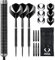 DESIGNA Darts Corner Warfare Dartpfeile aus 80% Wolfram mit Stahlspitze, 20 g