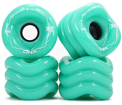 Wheels Shark DNA 72mm 78a Longboard Rollen (4er Set) (Türkis)