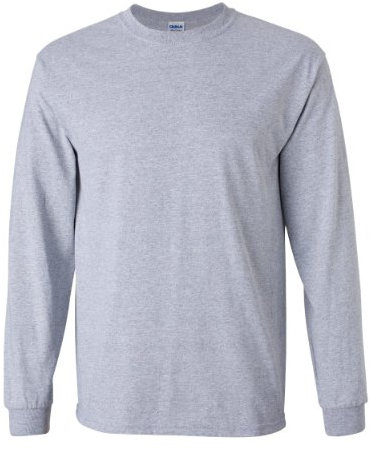 Gildan Men's Ultra Cotton Adult Long Sleeve T-Shirt, 2-Pack
