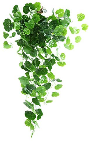 TOSSPER Grüne Pflanzen Für Jäten Hausgarten-Fenster Treppen Dekoration Kunststoff Künstliche Reben Rattan Pflanze Efeu