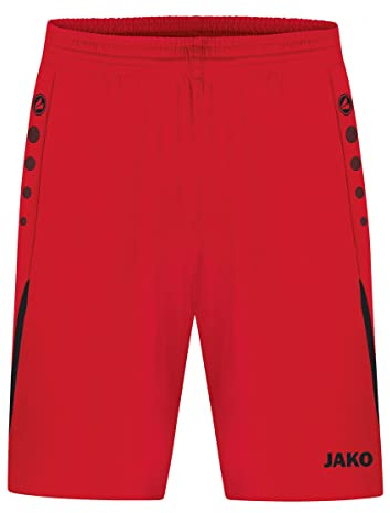 JAKO Herren Sporthose Challenge, Rot/Schwarz, S