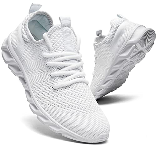 Zapatillas Mujer Deportivas Zapatos Running Bambas Deporte Cordones Zapatilla Correr Deportivos Casual Deportiva Fitness Mujeres Andar ShoesTrabajo Gym Sneakers Blanco 37