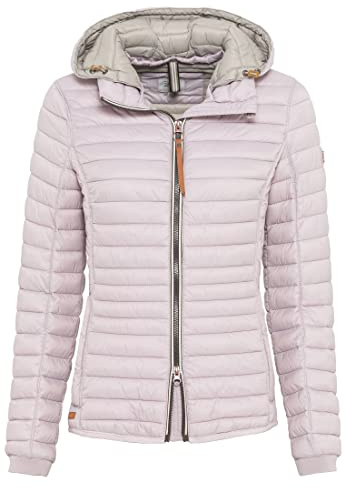 camel active Damen leichte Steppjacke mit Abnehmbarer Kapuze