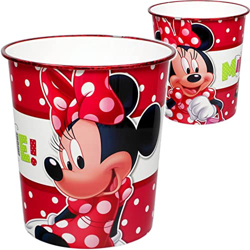 Papierkorb/Behälter Motive wählbar - aus Kunststoff - wasserdicht - Ø 21 cm - Spielzeugkorb/Popcornschüssel/großer Mülleimer Eimer - auch als Blumento..