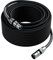 Câble XLR de 60 m, câble de microphone de qualité supérieure, long et robuste 22 AWG OFC mâle vers femelle, câble de haut-parleur blindé à 3 broches, connecteurs en alliage de zinc, ressort en métal