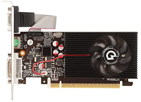 GT730 4GB GDDR3 Gaming Graphics Card, Single Fan Desktop Computer Graphics Card, VGA DVI PCIE 1.1 128bit 700MHz For GF108 40nm, PCB Board Integrated Cooling Module