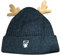 Geweih Strickmütze, Weihnachtsmütze Damen Herren Geweih Wollmütze Wintermütze Beanie Mütze Baumwolle Christmas Hat Unisex Cuffed Beanie Hats Winterhüte Stretch und Bequem Warm Mütze