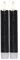 LED Stabkerzen Flamme - Echtwachs - flackernde warmweiße LED - Timer - 2er Set (15cm, schwarz)