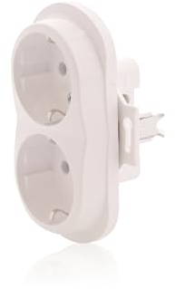 Nobilis - Enchufe de Pared Base Enchufe Doble Empotrado, 2 Enchufes, 60 mm de Diámetro, 16 A/230 V, Tipo F