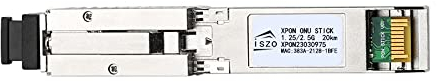 iszo 1.25G/2.5G XPON/GPON/EPON ONU, SFP Stick ONU, supporto MAC SN LOID Modifica, porta SFP, per switch di rete/router/convertitore multimediale, modem in fibra ottica
