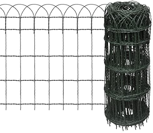 INLIFE Beetzaun Pulverbeschichtetes Eisen 10×0,65 m,5.86kg,141073