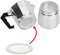 Sicignano | Set di Ricambio per Caffettiera, Include 3 Guarnizioni, 1 Filtro, Bianco Argento - Compatibili con Moka, Morenita, Break, Dama, Venus, Junior (2 Tazze)