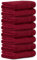 Luckytowel Handtücher Set 50x100 cm groß aus 100% Baumwolle, Handtuch Set mit 600g/m² Oeko-Tex Frottee Handtuchset als 8er Pack in Rot