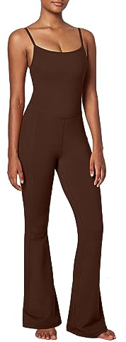 IUGA Bootcut Yoga Pants with Pockets for Women Wide Leg Pants High Waist Workout Pants Tummy Control Work Pants 4 Pockets, Brown, XL