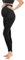 HerzmutterLeggings de Maternité - Pantalon de Grossesse - Certifié Oeko-Tex 100 - Legging de Sport - Opaque - Noir- 1900 (L-XL)