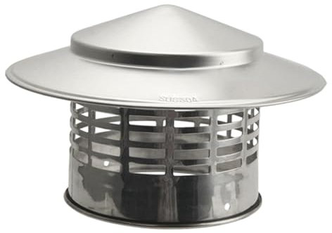 Generic Fireplace Chimney Cap Chimney Cowl Chimney Cover Chimney Rain Cap Chimney Flue Cowl Pipe House Chimney Flue Cover Outside, Inner Dia 110mm